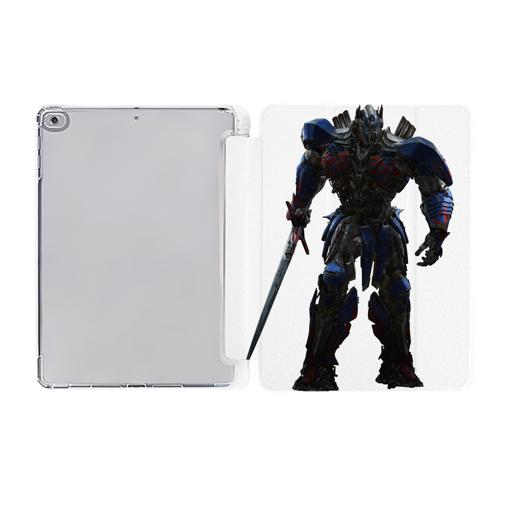 （画像用）  IPad ケース ペン収納付き 三つ折りスタンド PUレザー×シリコン 対応機種9.5/10.5/10.9インチ